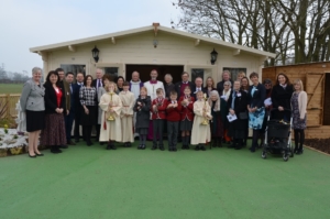 Outside the new chapel