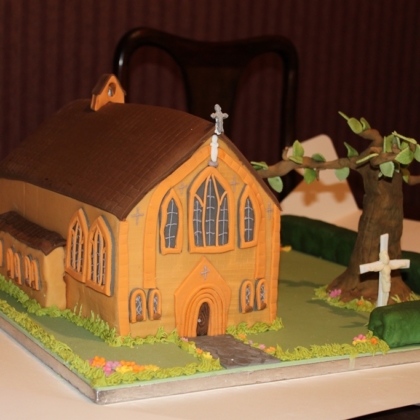 Church shaped cake