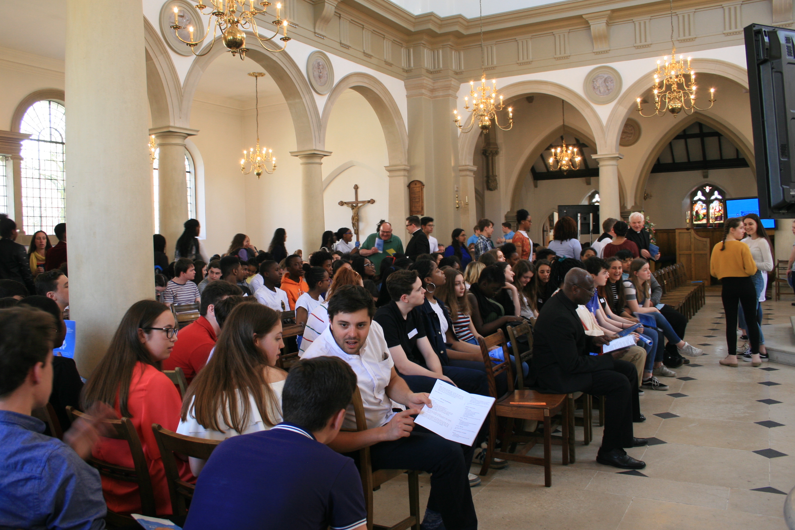 Young people in Cathedral