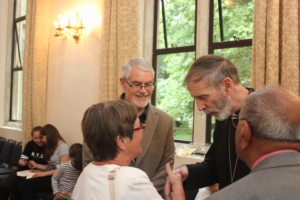 Bishop meeting couple