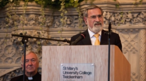 Cardinal with Rabbi Jonathan Sacks