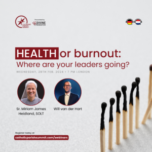 Poster with two speakers' faces and title