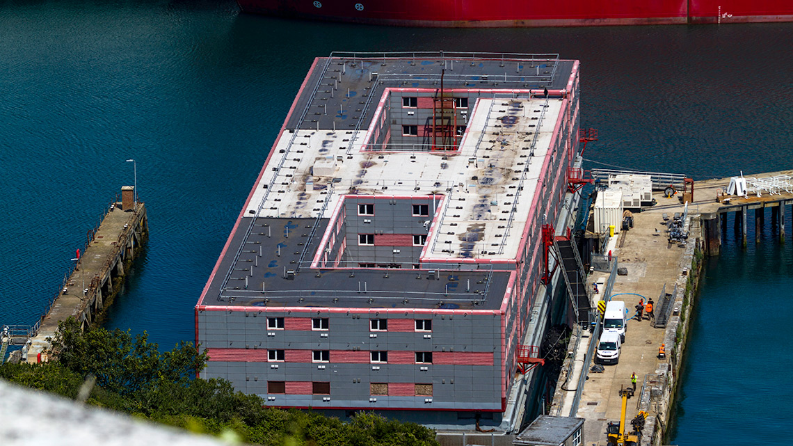 Bibby Stockholm refugee barge