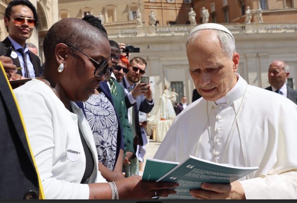 Catholic school community organisers meet Pope Leo XIV - Brentwood Diocese