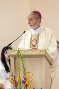 Bishop Alan preaching at Loughton centenary Mass